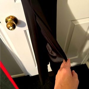 Sexy black dress with lace sleeves n lace back